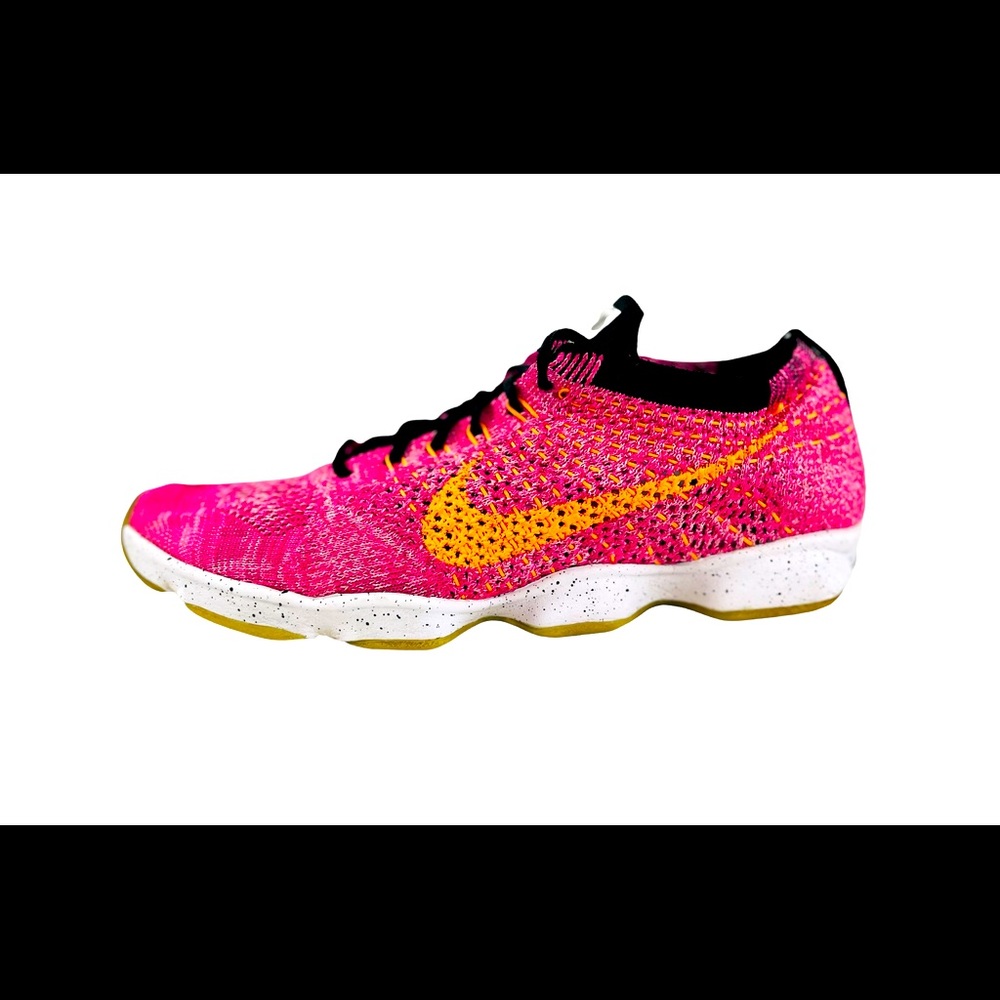 NIKE FLYKNIT ZOOM Agility Pink/Orange - 698616-602 Women’s Size 7.5